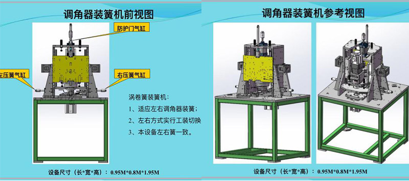 座椅調(diào)角器扭力彈簧自動裝配設備,調(diào)角器自動組裝機