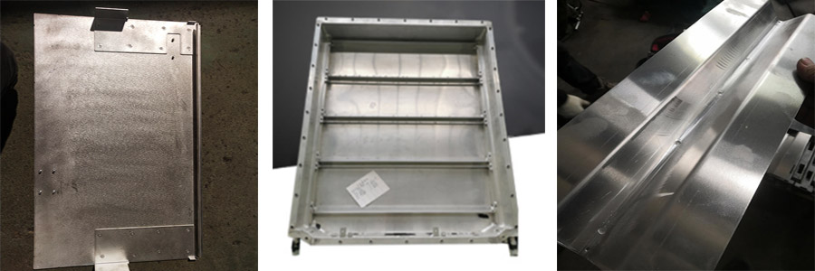 鋁柜門點(diǎn)焊樣品，電池鋁箱點(diǎn)焊樣品，鋁工具箱點(diǎn)焊樣品